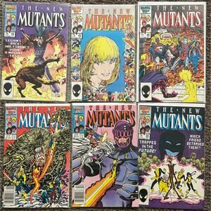 New Mutants #44, 45, 46, 47, 48, 49 (1986 Marvel) Lot of 6 - 1 KEY ISSUE